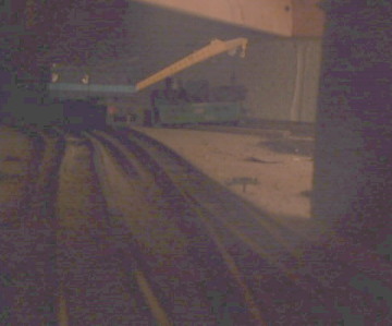 MV 200 Ton Crane #20 works inside the tunnel near Hancock.